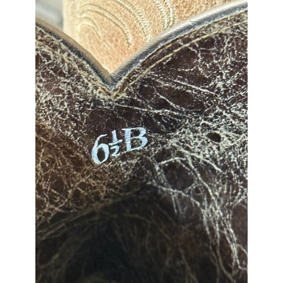 Ariat Women's Heritage Suede Western Cowboy Boots Light Brown Tan Size 6.5B - Picture 7 of 8